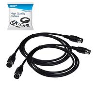 Cavo MIDI 5-Pin Maschio A Maschio HQRP In Confezione Da 2 Per Strumenti Musicali