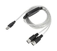 Cavo MIDI a USB, convertitore adattatore controller MIDI USB professionale per tastiere elettroniche e sintetizzatori pianoforte, supporta computer laptop, 2M