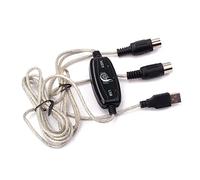 Cavo MIDI a USB IN-OUT Convertitore Interfaccia MIDI Professionale Tastiera Musica PC Per Piano Elettrico Drum Adapter Midi Cable To Usb Per Tastiera Piano Midi Cavo Interfaccia Musica Cavo Tastiera