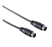 Cavo midi di alta qualità, 5 m, nero, din 5 poli 1 pezzo