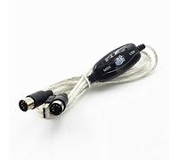 Cavo MIDI linea di editing musicale Cavo da MIDI a USB Cavo musicale per tastiera Cavo MIDI - nero