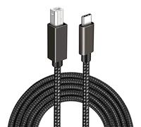 Cavo MIDI USB C a USB B, Cavo Stampante USBC per Tastiera Pianoforte Controller DJ, Interfaccia Audio Compatibile con Windows macOS Linux, Trasmissione Dati Stabile per Studio Produzione Musicale, 2M