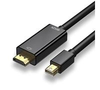 Cavo Mini DisplayPort a HDMI, cavo Mini DP a HDMI, connettori placcati oro Thunderbolt, trasmissione digitale HD 4K, compatibile con iMac, MacBook Air/Pro, Surface Pro/Dock, Monitor, Proiettore 1,8 m