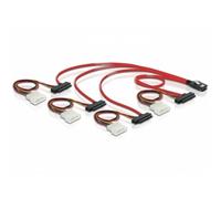 Cavo Mini SAS 36pin a 4x SAS 29pin DeLOCK 0,5 m Rosso