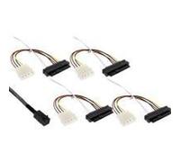 ITS 0,50 METRI Cavo Mini SAS, SFF-8643 a 4x SFF-8482 + alimentazione