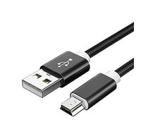 Cavo Mini USB 1M Cavo da USB 2.0 a Mini B Cavo di trasferimento dati e caricatore compatibile con Dash Cam, controller PS3, lettore MP3, PDA, fotocamera, scanner e altri dispositivi Mini USB (Nero)