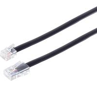 Cavo modulare RJ45 ISDN-Western Plug 8/6 su RJ12 Western Plug 6/6 3M Struttura 6-Cadigs piatto al centro (70253-6/6) NEW