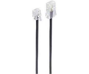 Cavo modulare Shiverpeaks Basic-S, spina RJ11-RJ45, di 15,0 m di lunghezza: 15,0 m, colore: nero, 4 corn (BS70265)) NEW