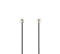 Cavo modulare, spina maschio 6p4c - spina maschio 6p4c, 3 m, nero