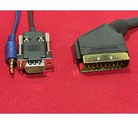Cavo Monitor 2M/Lead. SCART A Acorn Risc PC/A5000/A3010/RiscPC Etc +Audio