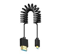 Cavo Monitor Avvolto | Cavo Monitor Videocamera,Connettività Compatta Per Spazio Limitato Studio E Esterno