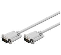 Goobay Cavo per monitor VGA 68312 – Placcato nickel, grigio, 3 m