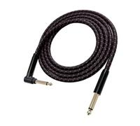 Cavo Mono Da 6,35 Mm Per Chitarra Placcata Oro Facile Usare | Blocca efficacemente le interferenze esterne, garantendo una trasmissione fluida del segnale.(Black,1.8m)