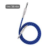 Cavo mono per chitarra, cavo per strumenti, da maschio a maschio, cavo mono per chitarra da 6,35 mm, per strumenti musicali professionali (1 m)