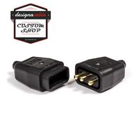 Cavo Montato 3 Poli Masterplug NERO, Connettore Inline NC103B-01 Valutato A 10A