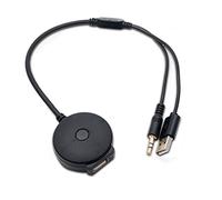Cavo musicale Bluetooth Riloer, 30cm Bluetooth V4.0 Cavo audio adattatore per caricabatterie multimediale USB compatibile con Mini Cooper BMVV Series 1 2 3 5 6 7 X1 X3 X4 X5 X6