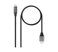 CAVO NANOCABLE 10.15.5262, da USB-C a HDMI, 1,8 m, Alluminio, Grigio/Nerocolo