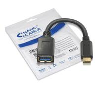 Nanocable Cavo USB 10.01.4201 USB 3.1 Tipo C a USB Tipo A Maschio/Femmina 15 cm Nero