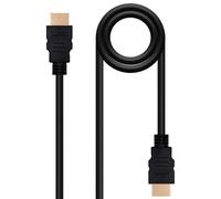 Nanocable 10.15.1702 - Cavo Hdmi V 1.4 ad Alta Velocità con Ethernet/Hec, A/M-A/M, Maschio-Maschio, Nero, 1.8 mts