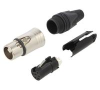 Neutrik 6 Perno NC6FXX Femmina XLR Connettore. Argento Corpo, Argento Pins