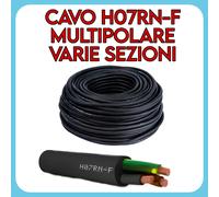 CAVO NEOPRENE PER ESTERNO RESISTENTE AD ACQUA H07RN-F VARIE SEZIONI E METRAGGI
