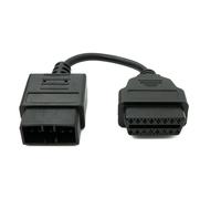 Cavo OBD 10 cm OBD 2 femmina per Subaru 9pin nero per diagnostica auto
