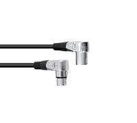 Cavo Omnitronic XLR 3pol 1,5 m 90° Nero