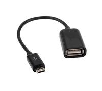 Cavo OTG - Micro USB Maschio a USB Femmina, Permette di collegare dispositivi, ad alta velocità di trasferimento, realizzato in materiali durevoli.