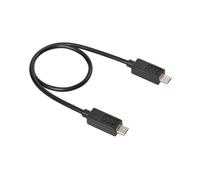 Cavo OTG Micro Usb > Micro Usb 30 cm Nero Per trasferire corrente e dati da uno