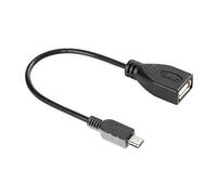Cavo OTG Usb > Mini Usb - 20 cm - Nero