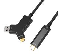 Techly 623776 Cavo Ottico Attivo (AOC) USB 3.2 Tipo A/C™ a USB-C™ 10 Gbps da 10 m Nero