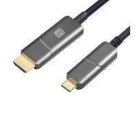 Techly 623806 Cavo Ottico Attivo (AOC) da USB-C™ M a HDMI-A M 30 m Nero