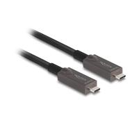 Cavo Ottico Attivo USB-C DeLOCK 15 m 4K DisplayPort 1.4 10 Gbps 60 W