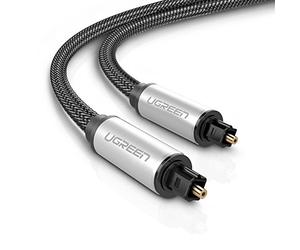 Cavo Ottico, Ugreen Cavo Toslink Fibra Ottica Audio Digitale 2m Nylon Alluminio per PS3, PS4, SKY, SKY+, SKYHD, XBOX One, Blu-ray, CD, DVD, Amplificatori AV