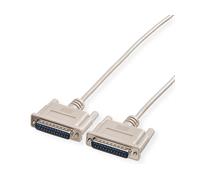 ROLINE 11013518 - Cavo seriale, 25 poli RS-232, connettore/connettore, 1,8 m