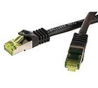 Cavo Patch 3,0 m 3 m Cat.6 A Cat6 a Patch accensione con CAT7 rohkabel, 10 di rete gigabit LAN DSL TV cavo, Nero, S/FTP, LSZH HALOGEN libero con spine dorate, incluso messp Rosso okoll, per 10/100/1000/10000 base di t reti Ethernet, Switch, Router, Modem, Patch panel, TV, Patch panel e altri dispositivi con connettore RJ45...