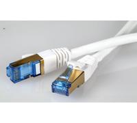 Cavo Patch 5,0 m 5 m Cat.6 A Cat6 a Patch accensione con CAT7 rohkabel, 10 di rete gigabit LAN DSL TV cavo, bianco, Bianco, S/FTP, LSZH HALOGEN libero con spine dorate, incluso messp Rosso okoll, per 10/100/1000/10000 base di t reti Ethernet, Switch, Router, Modem, Patch panel, TV, Patch panel e altri dispositivi con connettore RJ45...