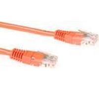 Cavo patch ACT Orange U/UTP CAT6 da 3 metri con connettori RJ45 CAT6 U/UTP ORANGE 3.00M (IB1503) NEW