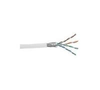 InLine 20664 Cavo LAN Cat.5E, S/FTP, 4 x 2XAWG 26/7 Flessibile, CCA Lega Rame/Alluminio, Guaina PVC, Pull-Out Box 100M Bianco