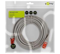 Cavo patch CAT 6, U/UTP, grigio; cavo patch CAT 6, U/UTP, grigio, 3 m - misto rame CCA