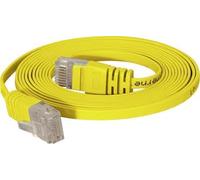 Cavo patch Cat.6 U/UTP non schermato piatto giallo cavo patch super piatto da 20 m ad es. per la posa sotto tappeti e battiscop NEW