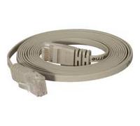 Cavo patch Cat.6 U/UTP non schermato piatto grigio cavo patch super piatto da 20 m ad es. per la posa sotto tappeti e battiscop NEW