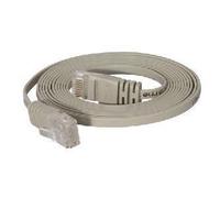 Cavo patch Cat.6 U/UTP non schermato piatto grigio cavo patch super piatto da 30 m ad es. per la posa sotto tappeti e battiscop NEW