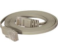 Cavo patch Cat.6 U/UTP non schermato piatto grigio cavo patch super piatto da 75 m ad es. per la posa sotto tappeti e battiscop NEW