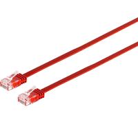 Cavo patch Cat.6 U/UTP non schermato piatto rosso cavo patch super piatto da 100 m ad es. per la posa sotto tappeti e battiscop NEW