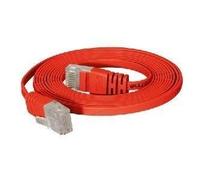 Cavo patch Cat.6 U/UTP non schermato piatto rosso cavo patch super piatto da 20 m ad es. per la posa sotto tappeti e battiscopa NEW