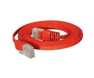 Cavo patch Cat.6 U/UTP non schermato piatto rosso cavo patch super piatto da 20 m ad es. per la posa sotto tappeti e battiscopa NEW