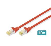 Cavo Patch Cat 6A S/Ftp 10 Pezzi Vt. Colore Rosso