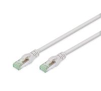 Cavo patch CAT 8.1 S-FTP Cu, LSZH AWG 24/7, lunghezza 1 m, colore: grigio, Cat-8.1 - 1 m, Cavo patch - S-FTP - LSZH