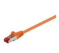 Cavo patch CAT6 0,25 m arancione S/FTP 2xRJ45, LSOH, CU NEW